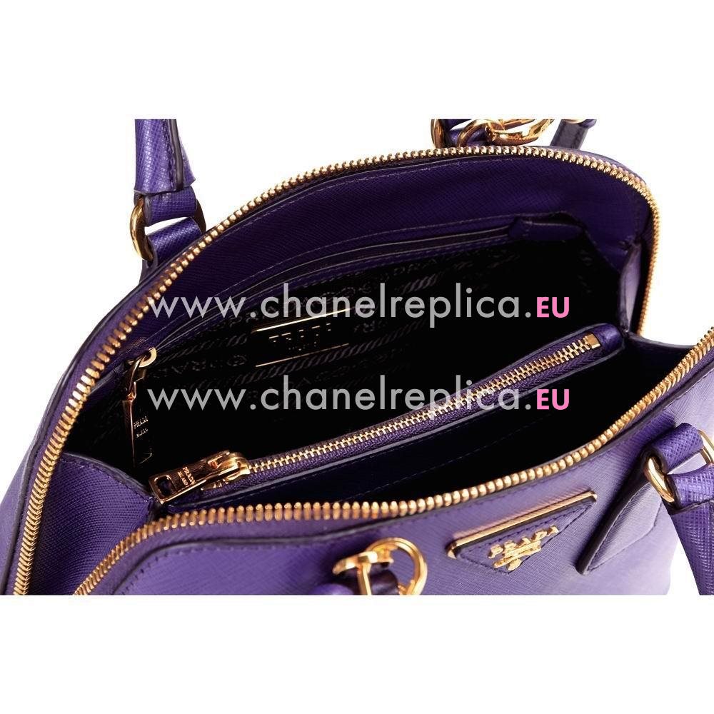 Prada Lux Saffiano Cowhide Handle/Shoulder Mini Bag Purple PR5363304