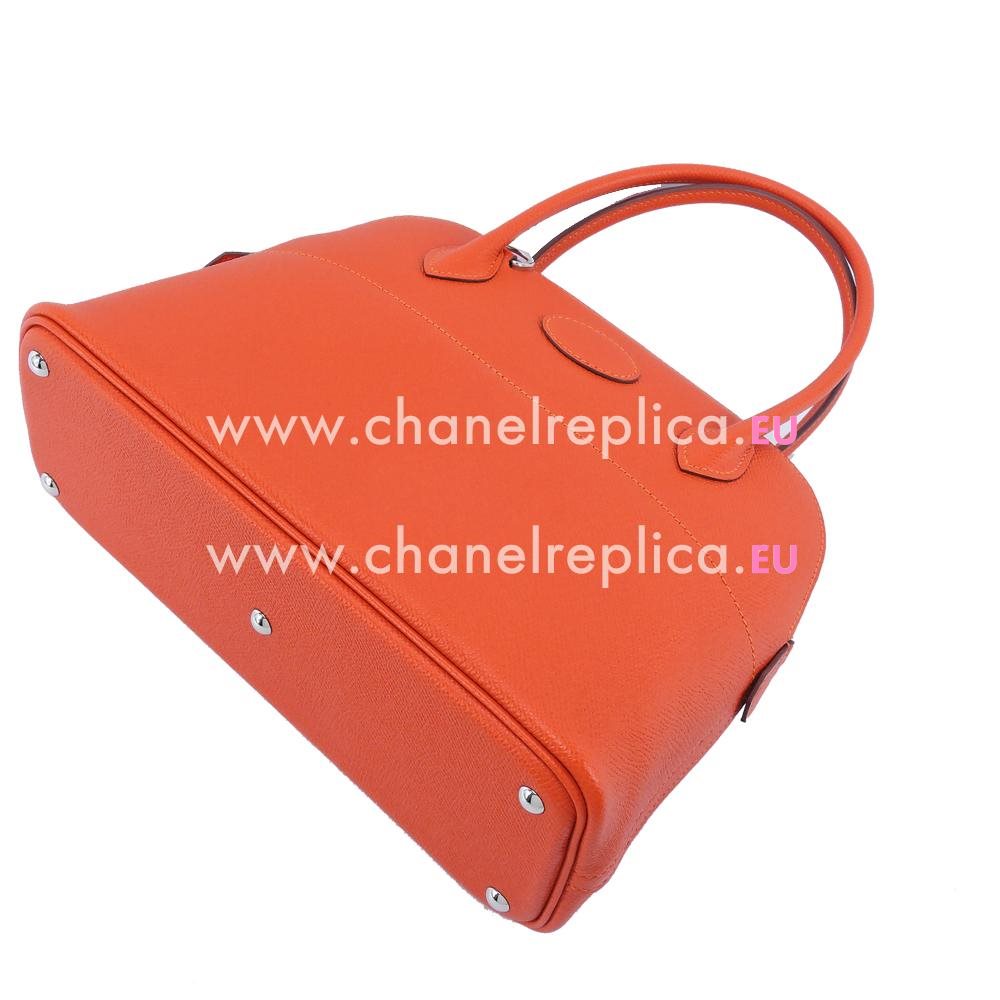 Hermes Bolide 27 Orange Epsom Leather Palladium Hardware Handbag HBOLID27DD
