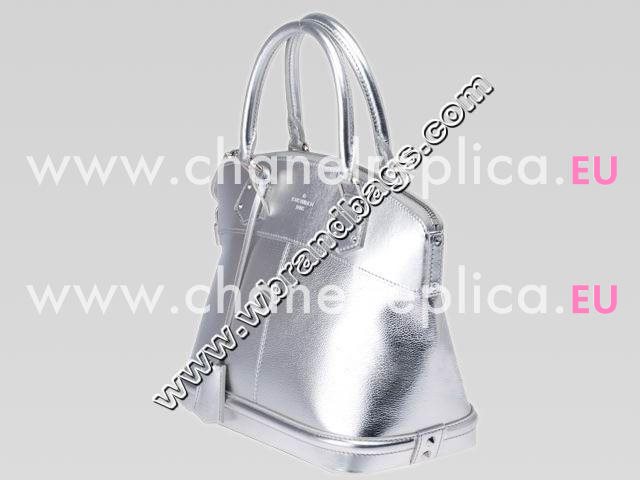 Louis Vuitton Suhali Patent Leather Lockit Pm Silver M95541