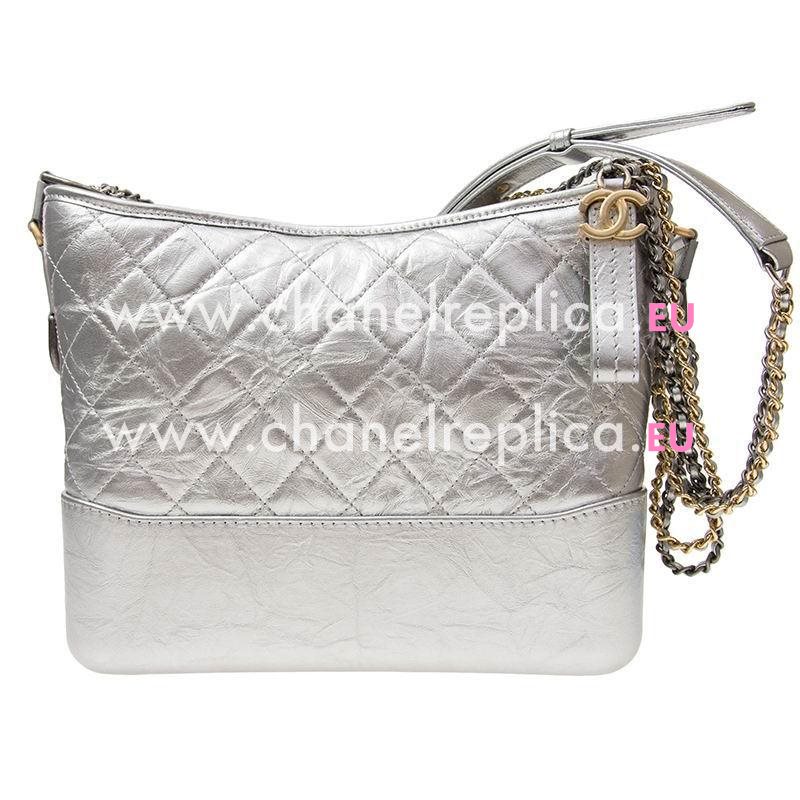 Chanel Gabrielle Two-tone Chain Shouldbag Silver Color A93824SILGP