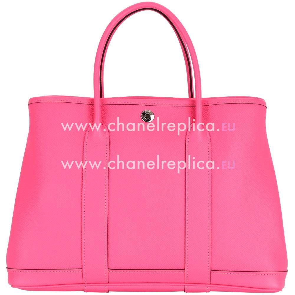Hermes Garden Party 30cm Epsom Calfskin Handbag Pink H7031405