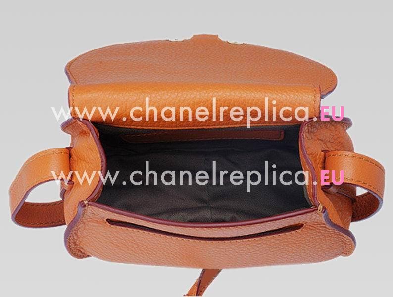 CHLOE Nano Marcie Calfskin Saddle Bag Light Caramel C446887