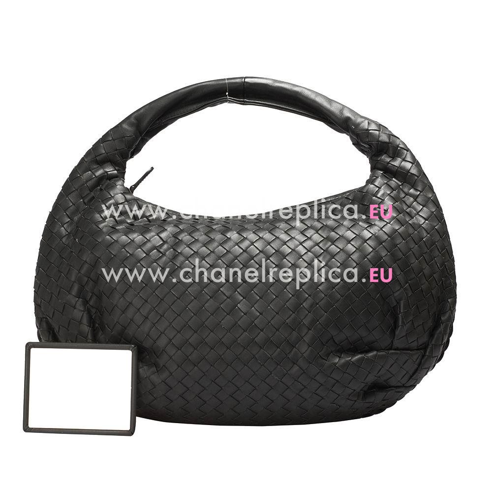 Bottega Veneta Classic Intrecciato Nappa Weave Shoulder Bag In Deep Gray B5271791