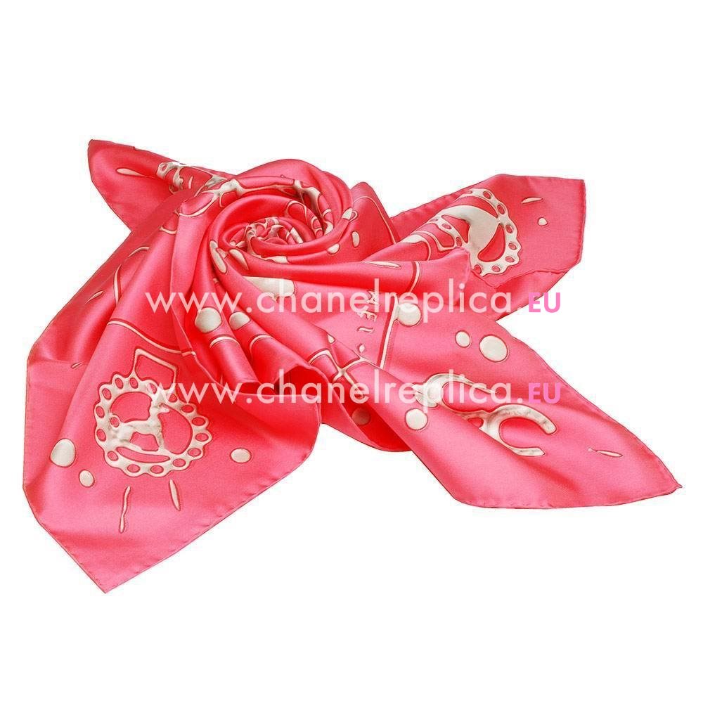 Hermes Cheval Fusion Silk Scarf Pink H6102830