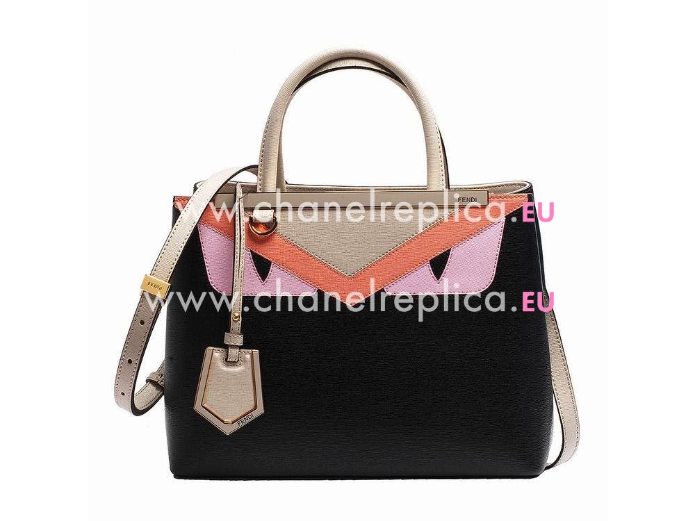 Fendi Monster Roll Calfskin Handle/Shoulder Bag Pink F1548699