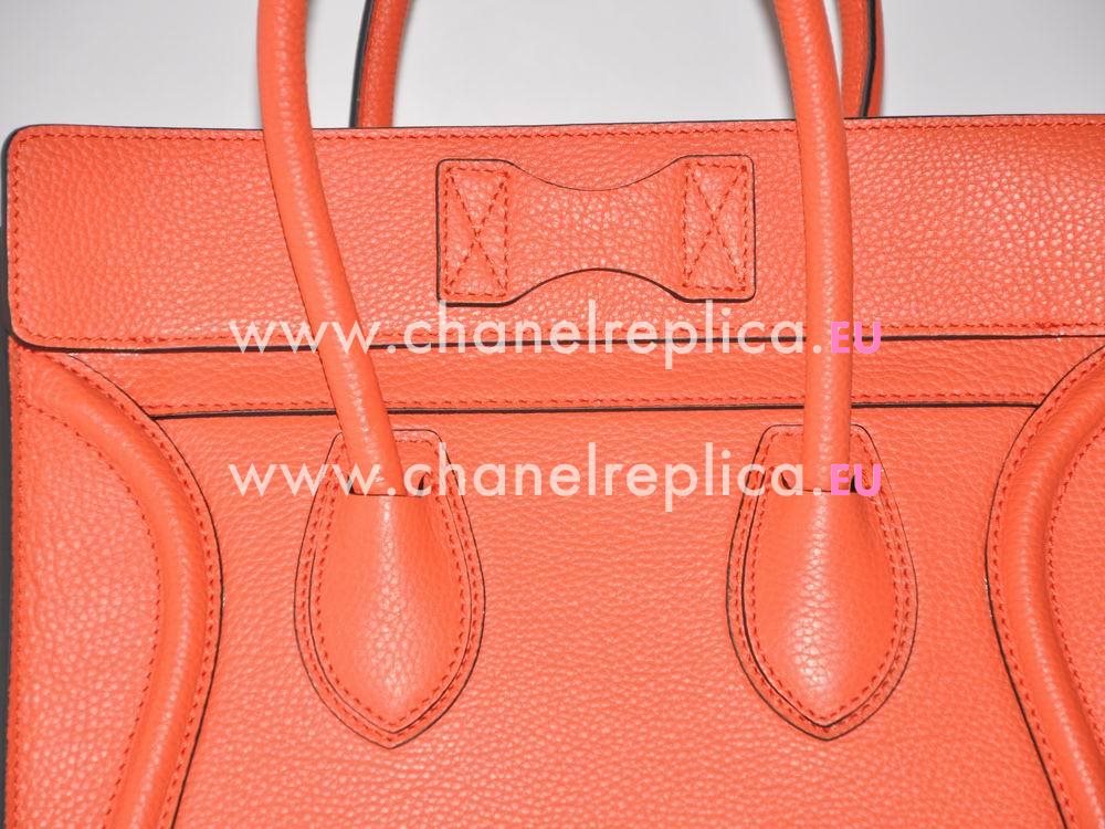 Celine Mini Luggage Bubble Calfskin Nano Watermelon Red CE52487