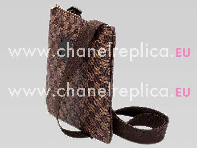 Louis Vuitton Damier Ebene Canvas Pochette Plate Brooklyn N41100