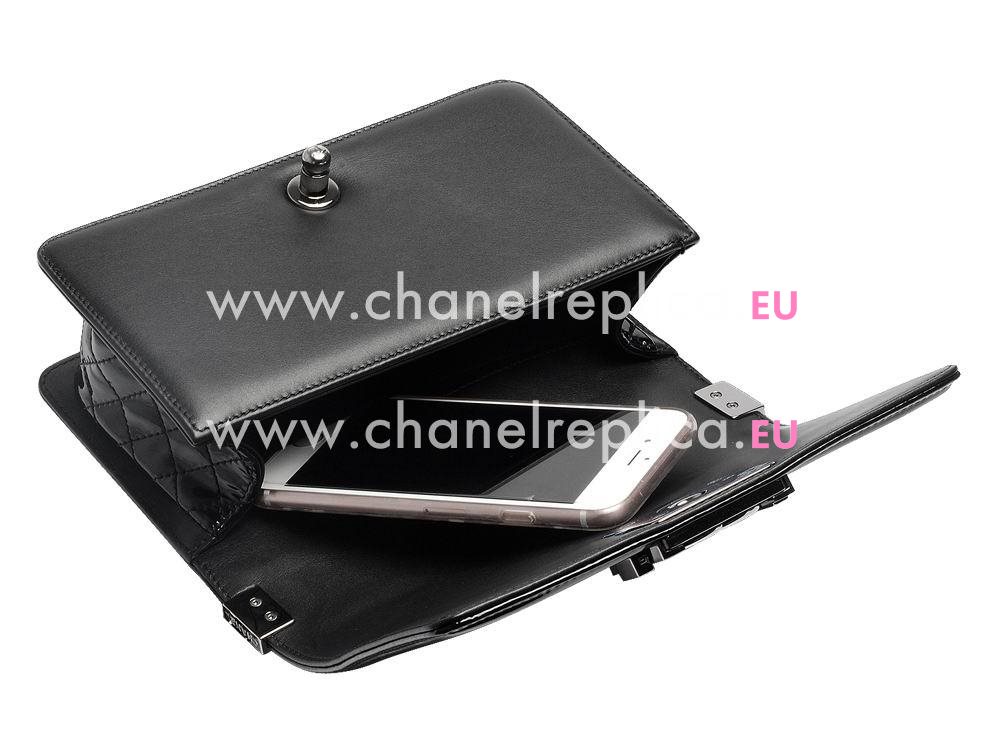 Chanel Patent Lambskin Mini Bag Chain Black A934387