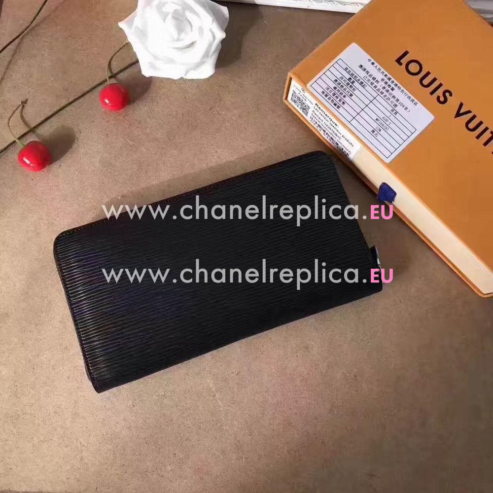 Louis Vuitton Supreme Epi Leather Zippy Wallet Black M7072809