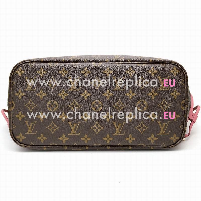 Louis Vuitton Monogram Canvas Neverfull MM Rose M40939