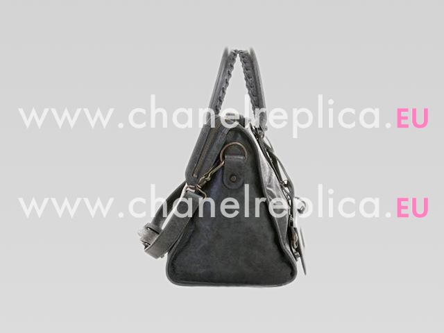 Balenciaga Part-Time Planet Small Stud Bag Iron Gray 168028IG