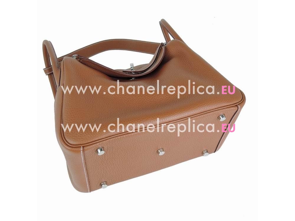 Hermes Lindy 30 Caramel Colour Clemence Bag With Palladium LD3037TCTN