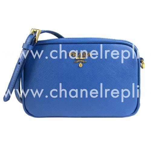 Prada Saffiano Relievo Logo Calfskin Mini Size Bag RoyalBlue PR5765867