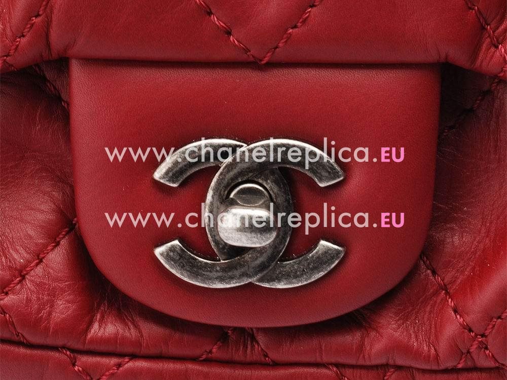 Chanel Matelasse Lambskin Double Pockets Packbag Red A488248