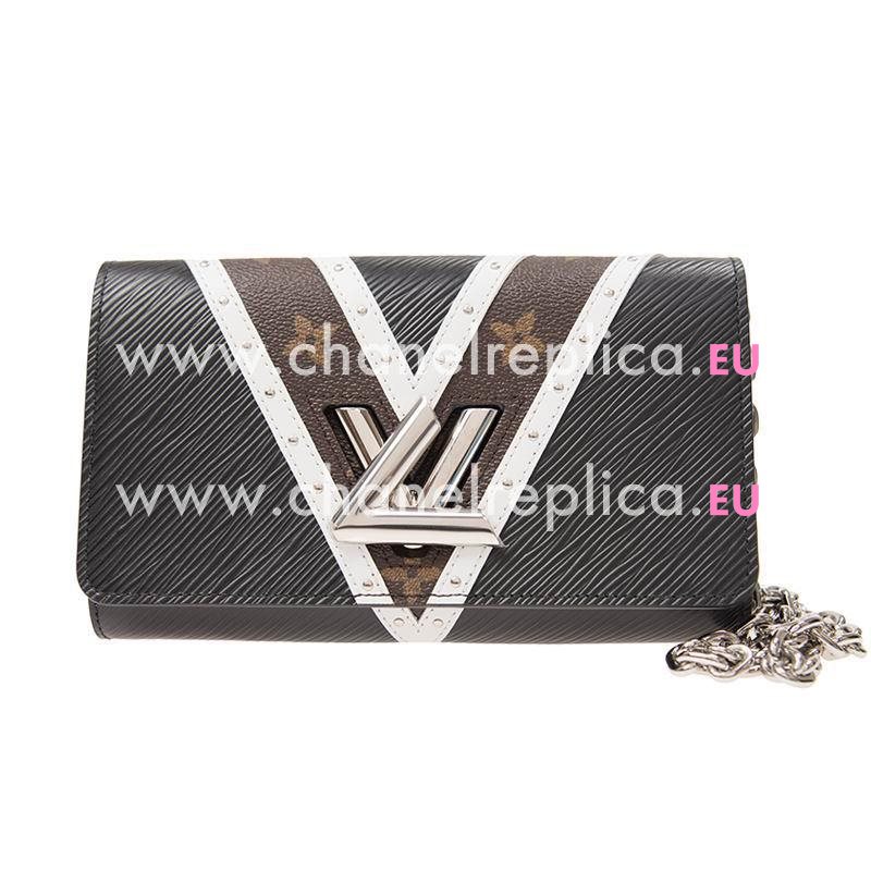 Louis Vuitton Epi Cowhide Leather Twist Chain Wallet M63070