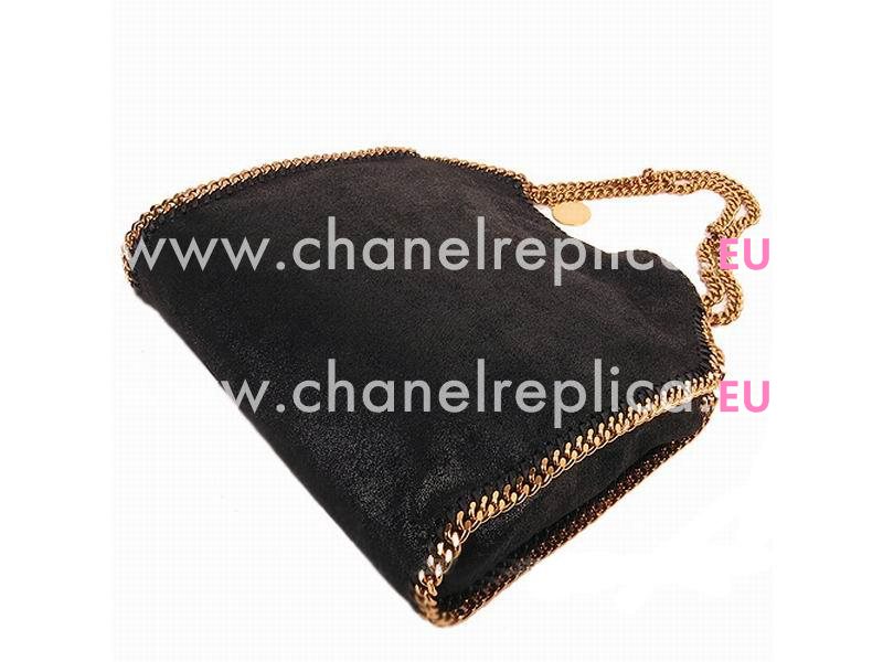 Stella McCartney Falabella Tote Medium Size Gold Chain Bag Black S866144