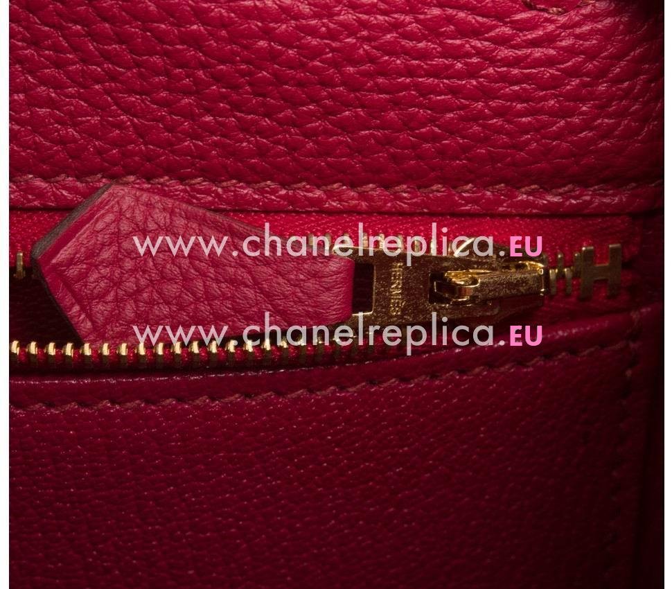 Hermes Kelly 28cm Rubis Togo Leather Gold Hardware Hand Sew Bag HK1028RTK