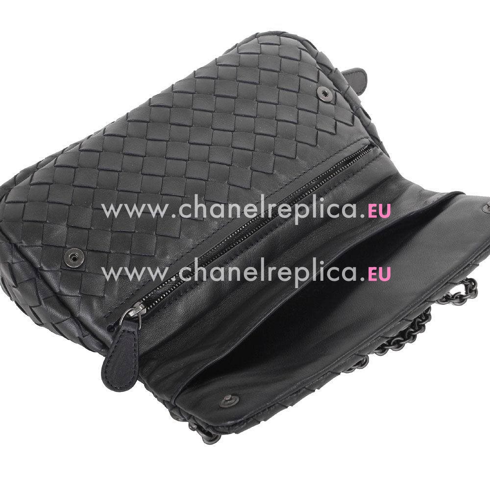 Bottega Veneta Crossbody Nappa Woven Shouldbag Black B5941669