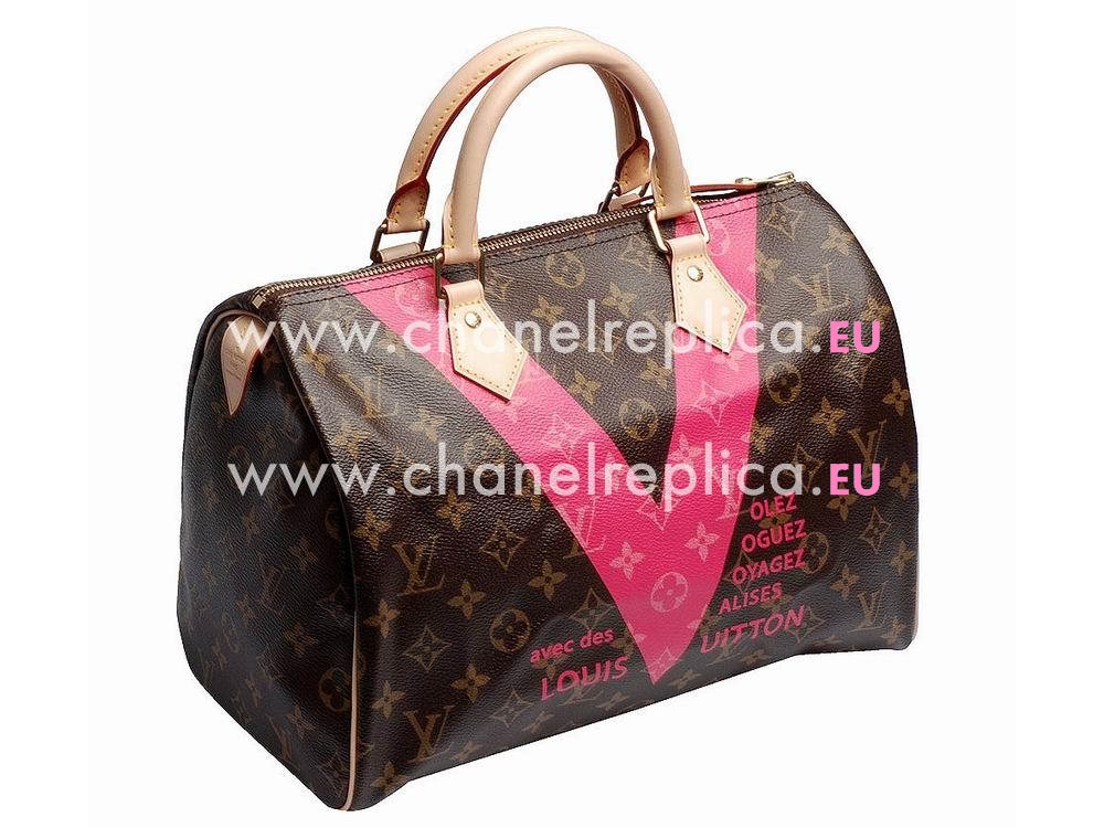 Louis Vuitton Monogram V Canvas Speedy 30 Bag M41533