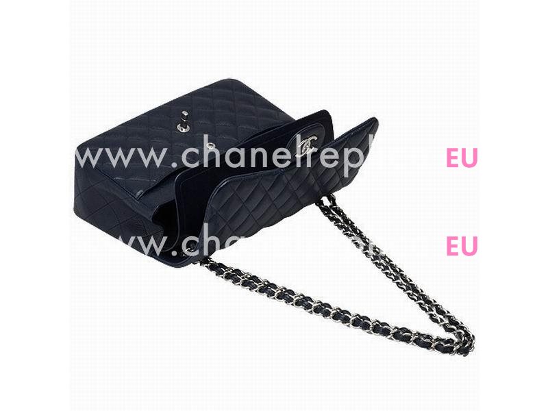 Chanel Caviar Jumbo Coco Flap Bag Dark Blue A58600DBL