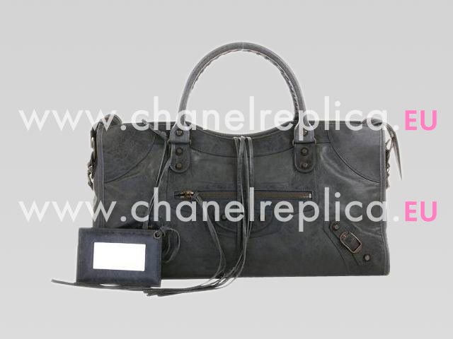 Balenciaga Part-Time Planet Small Stud Bag Iron Gray 168028IG