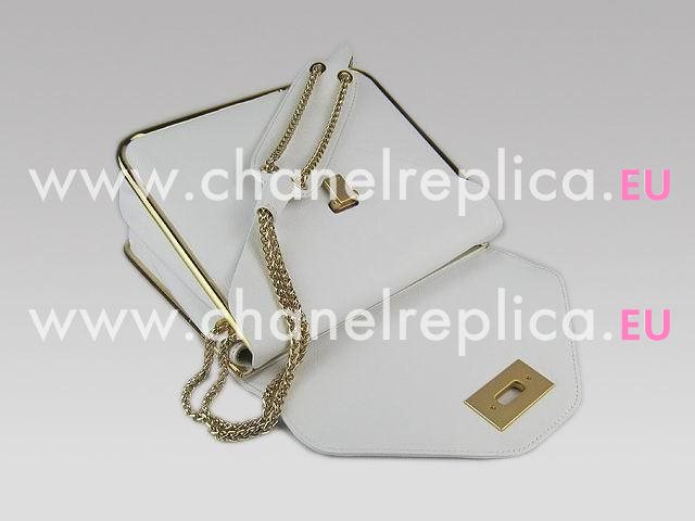 CHLOE SHOULDER BAG 50898 IN BEIGE-WHITE C50898-3