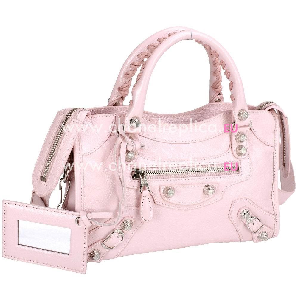 Balenciage City Lambskin Silvery hardware Classic Mini Bag Pink B5059639