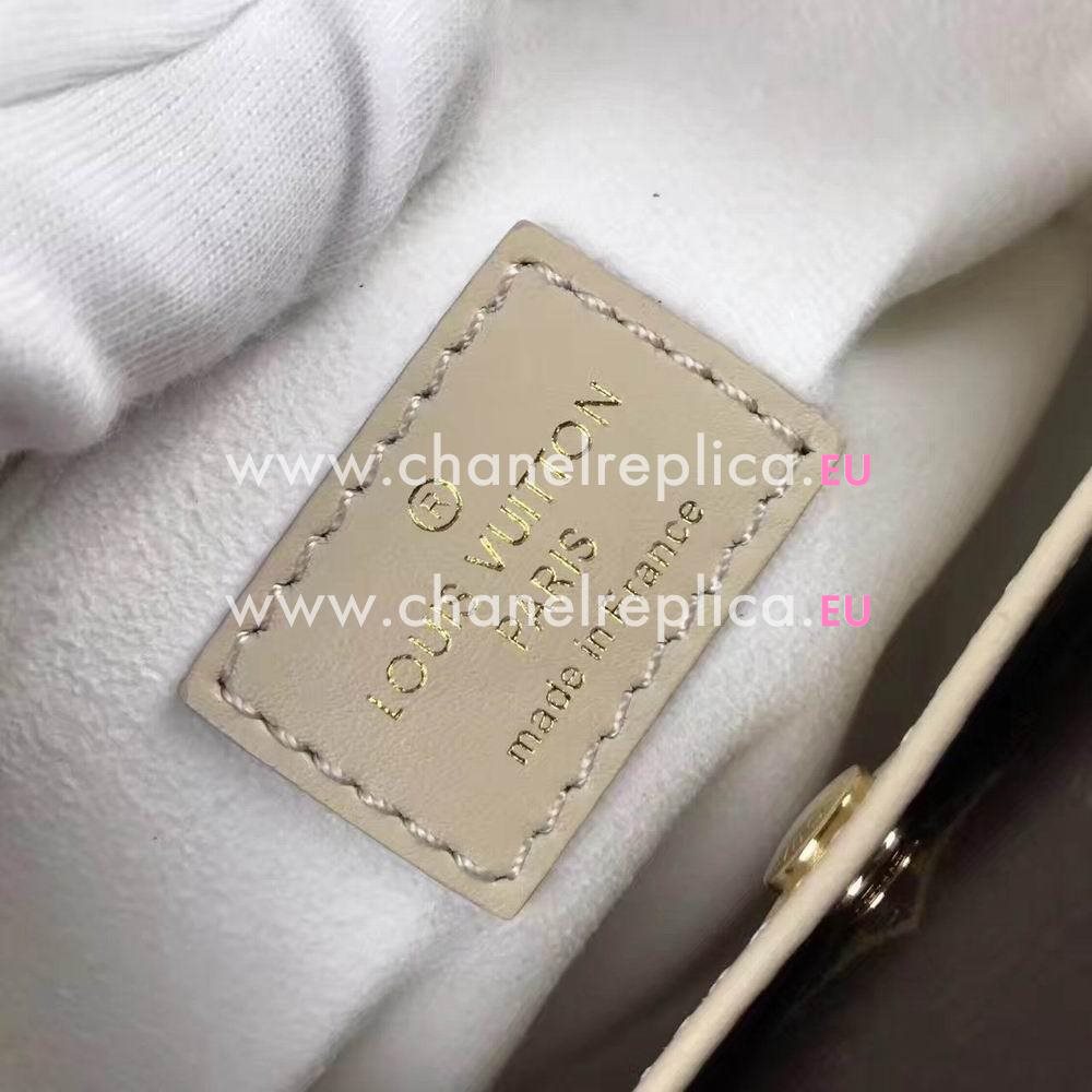 Louis Vuitton Double v calf leather and Monogram canvas Bag M54438