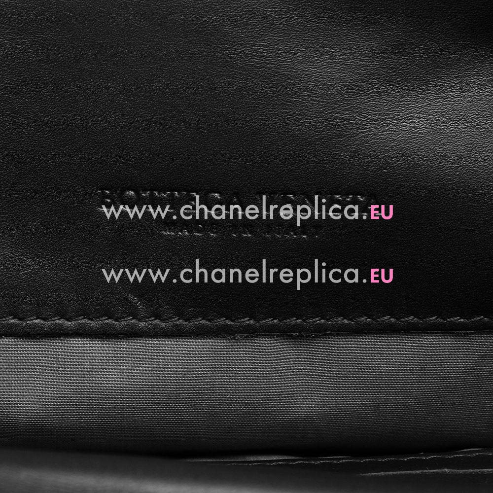 Bottega Veneta Classic Calfskin Woven Shouldbag Black B5170741
