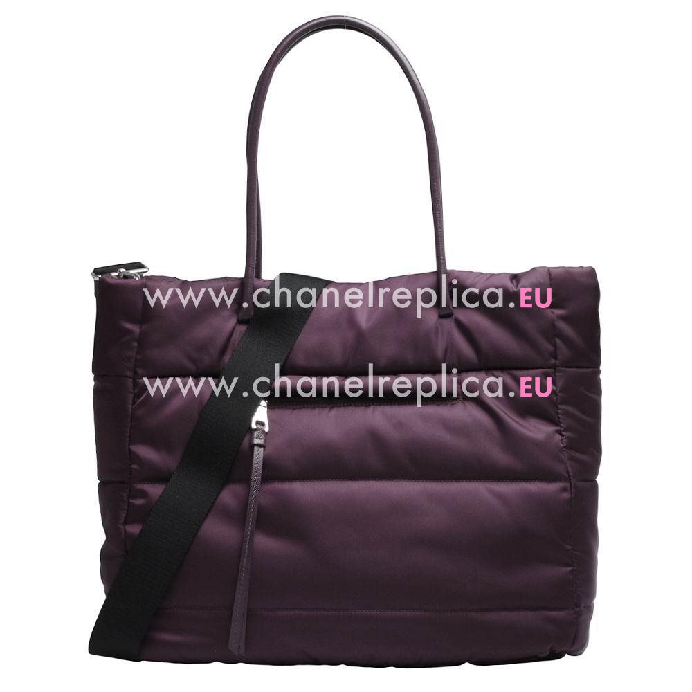 Prada Teaauto Bomber Classic Triangle Logo Nylon Handle/Shoulder Bag Burgundy PR61018023