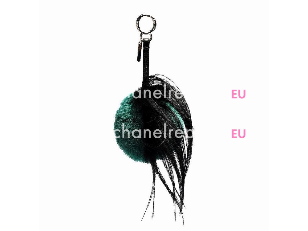 FENDI Qutweet Bag Bugs The Fox Pendant Green FB77721