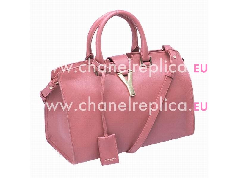 YSL Petit Cabas Chyc Y Calfskin Doctor Small Bag Rose Pink YSL522443