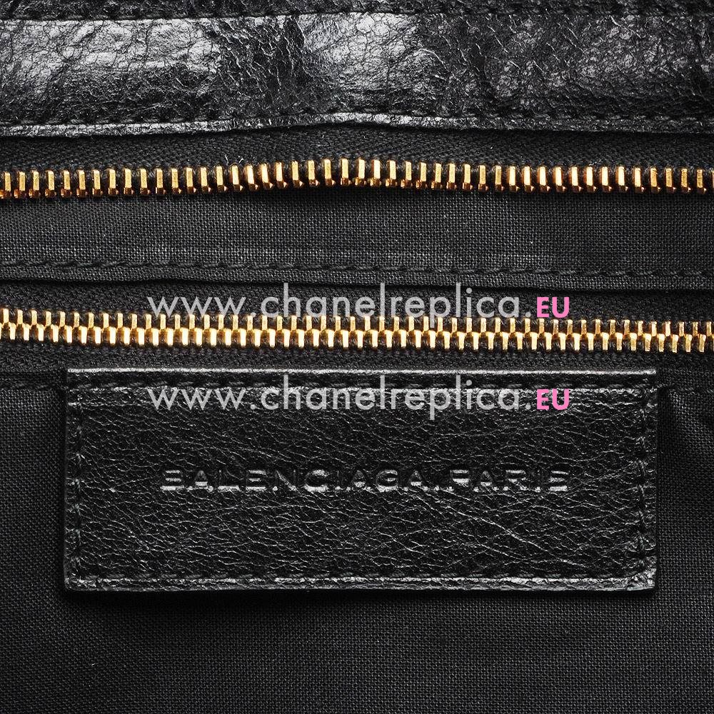 Balenciage Hamilton Part Time Lambskin Gold hardware Classic Bag Black B2055007