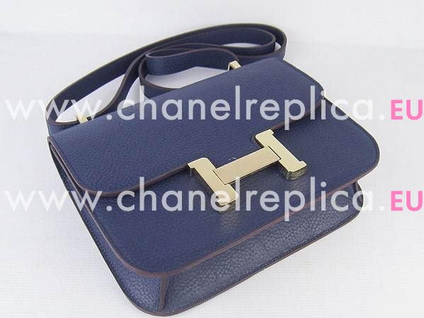 Hermes Constance Bag Micro Mini Deep Blue(Gold) H1017DBG