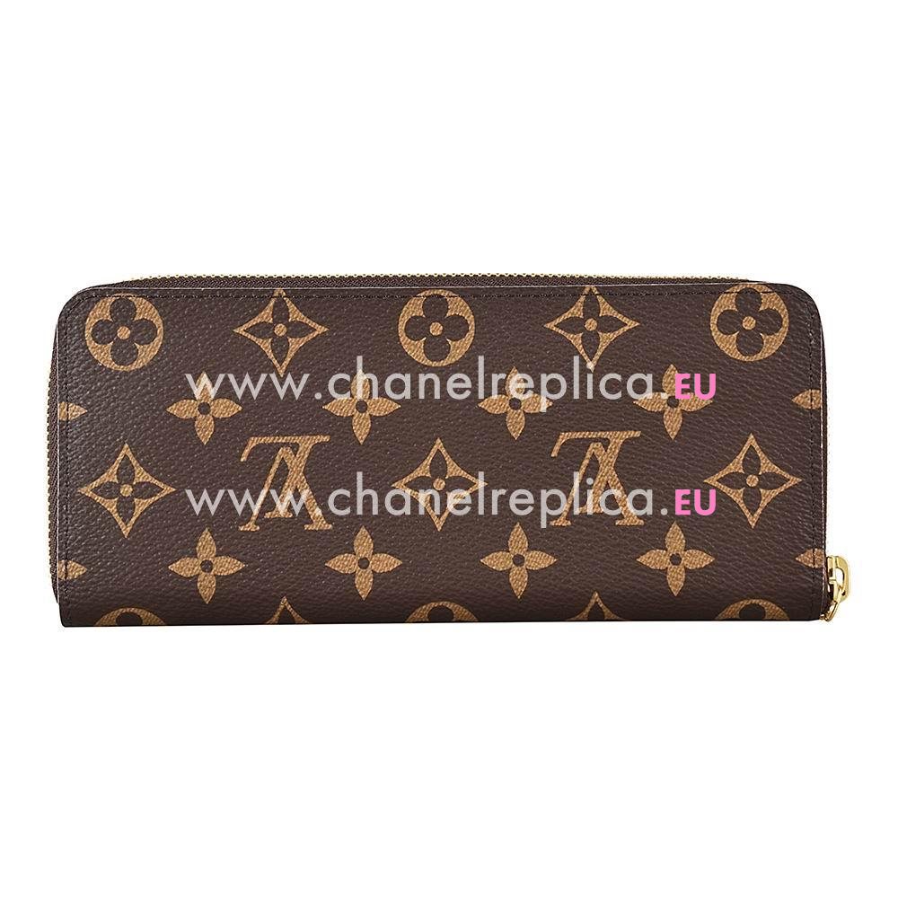 Louis Vuitton Monogram Canvas Clemence Wallet M64201