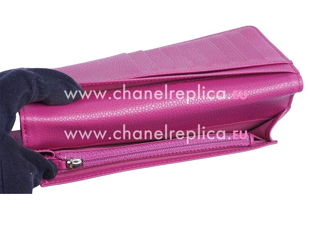 Chanel Caviar Leather Big CC Wallet Light Purple C58743