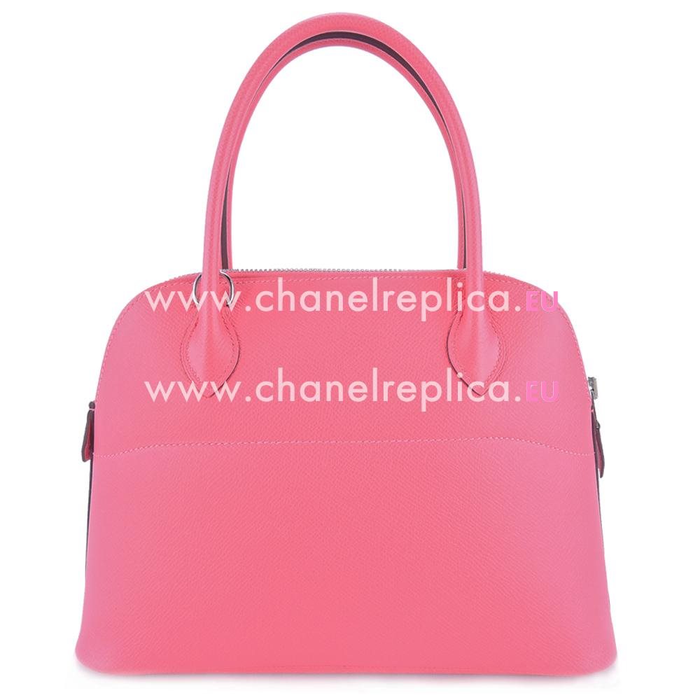 Hermes Bolide 27 Pink Epsom Leather Palladium Handbag HBOLID27AB