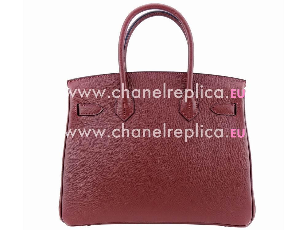 Hermes Birkin 30 Red Leaves 55 Epsom Leather GHD Hand Sew H1030YHG