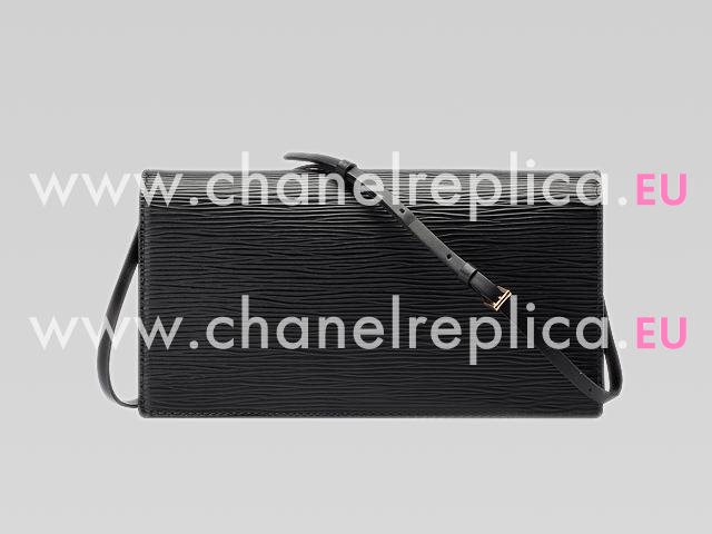 Louis Vuitton EPI Leather Honfleur Clutch Bag In Black M52732