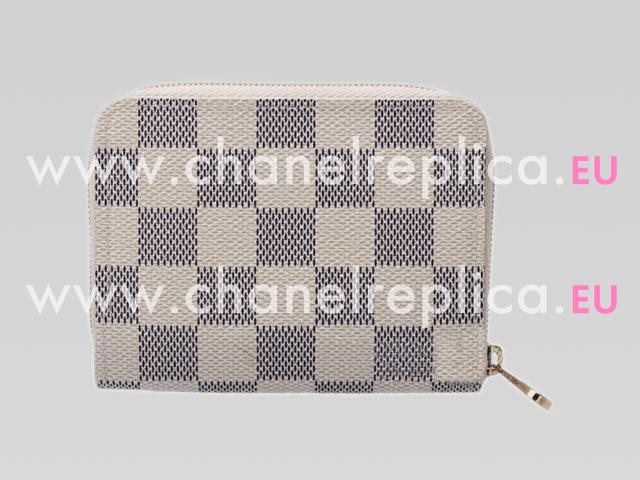 Louis Vuitton Damier Azur Canvas Zippy Coin Purse N63069