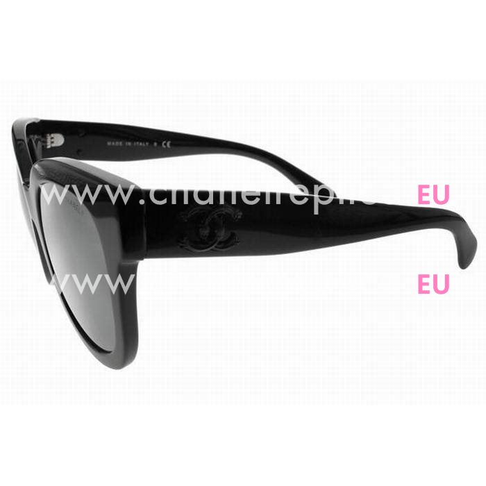 Chanel Plastic Frame Sunglasses Black A7082504