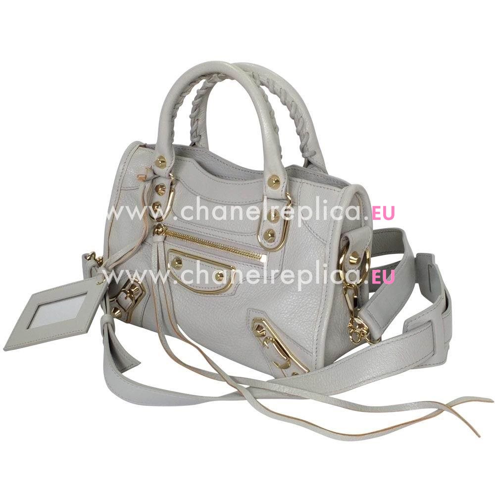 Balenciage City Lambskin Gold hardware Classic Bag Gray B2054972