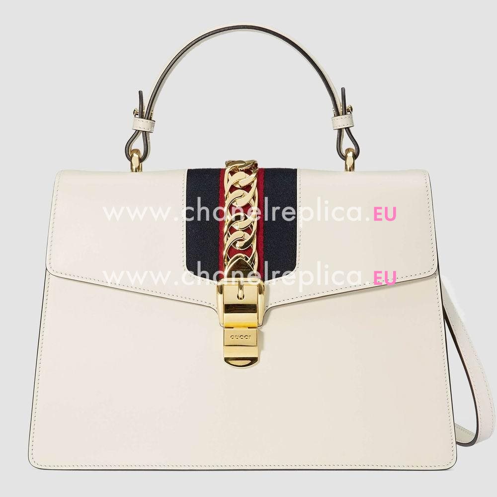 Gucci Sylvie leather top handle bag 431665 CVL1G 8560
