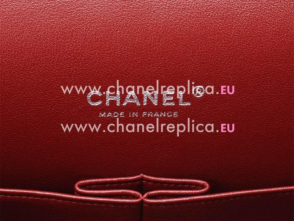 Chanel Caviar Jumbo maxi Flap Bag Red(Silver Hardware) A57600DG