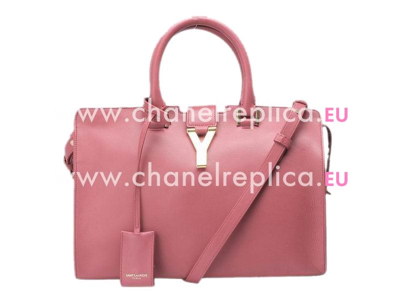 YSL Petit Cabas Chyc Y Calfskin Doctor Small Bag Rose Pink YSL522443