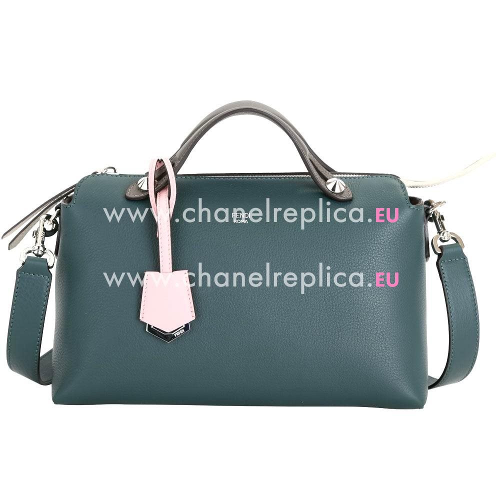 Fendi By The Way Calfskin Hand/Shoulder Bag Green/Pink F7041316