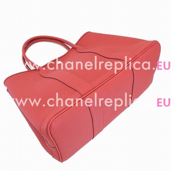 Hermes Garden Party 36cm Rose Red Calfskin Leather Bag HGP1036RR