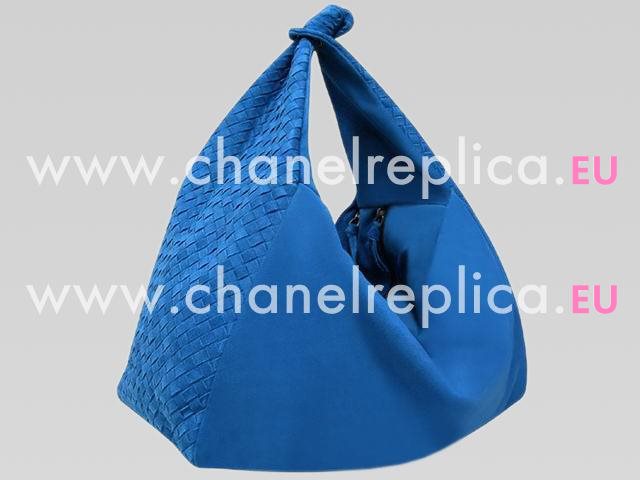 Bottega Veneta Intrecciato Nappa Weave Large Veneta Blue BVb014