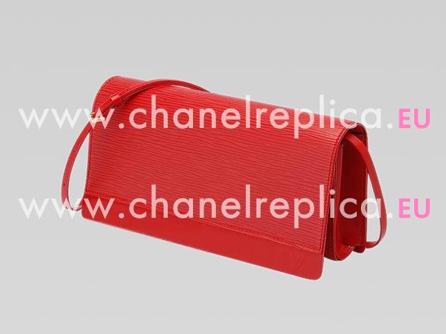 Louis Vuitton EPI Leather Honfleur Clutch Bag In Red M5273E