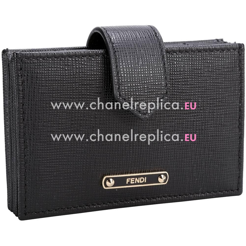 FENDI Calfskin Card Bag Black F5712765